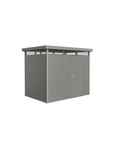 BIOHORT - Abri Highline simple porte L.2.75 x P.1.95 m - Taille H2 - Gris Quartz Métallique 