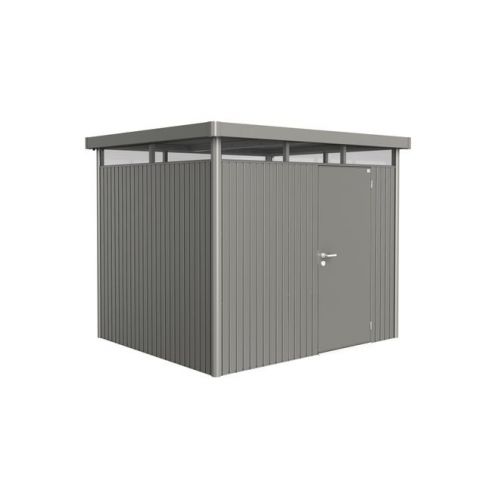 BIOHORT - Abri Highline simple porte L.2.75 x P.2.35 m - Taille H3 - Gris Quartz Métallique 