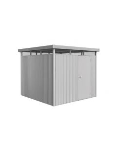 BIOHORT - Abri Highline simple porte L.2.75 x P.2.75 m - Taille H4 - Argent Métallique