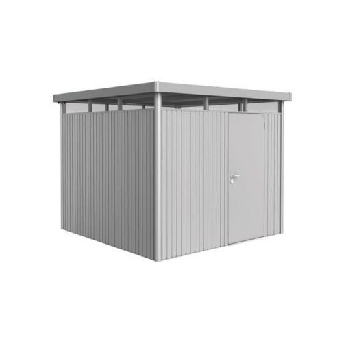 BIOHORT - Abri Highline simple porte L.2.75 x P.2.75 m - Taille H4 - Argent Métallique