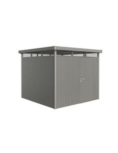 BIOHORT - Abri Highline simple porte L.2.75 x P.2.75 m - Taille H4 - Gris Quartz Métallique 