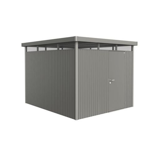 BIOHORT - Abri Highline simple porte L.2.75 x P.3.15 m - Taille H5 - Gris Quartz Métallique 