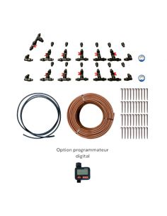 SERRES TONNEAU - Kit arrosage pour serre de 50 à 100 m² - Programmateur Nez de Robinet Digital