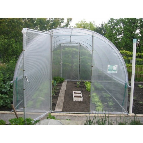 SERRES TONNEAU - Serre tunnel de jardin  "Jardinière" - 3x6 m - PE Thermique Diffusant - 2 portes