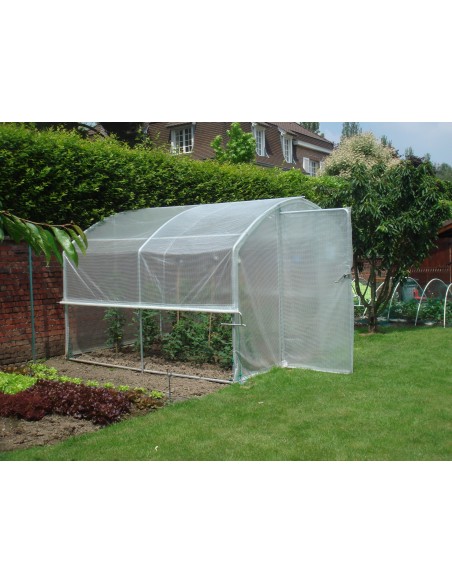 SERRES TONNEAU - Serre tunnel de jardin  "4 saisons" - 3x4.5 m - PE Thermique Diffusant - 2 portes