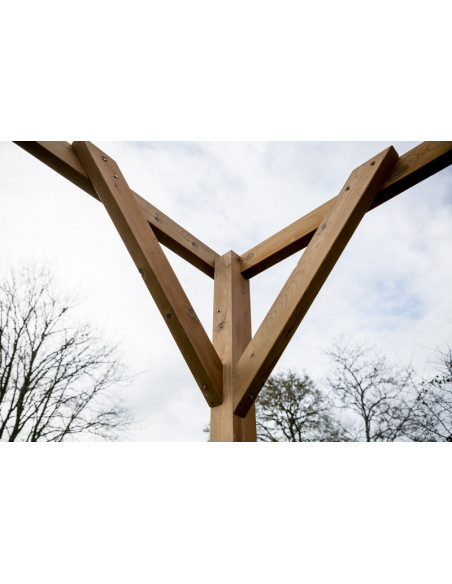 HABRITA - Pergola Thonon bois THT - 3 x 2.96 m