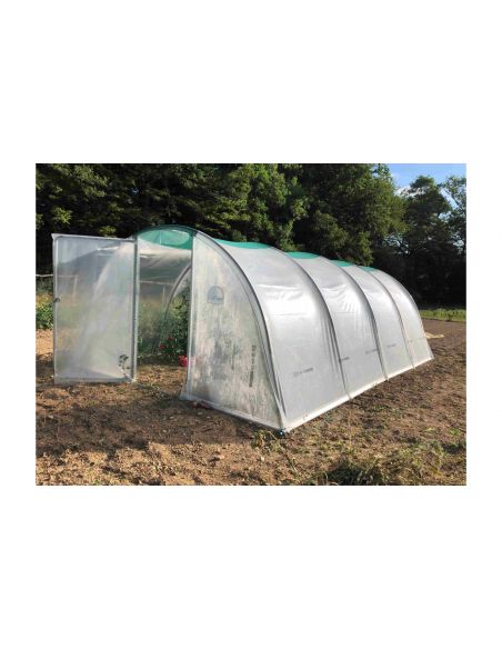 SERRES TONNEAU - Serre tunnel de jardin "Cabriolet " - 3.70 x 4.50 m - 1 porte