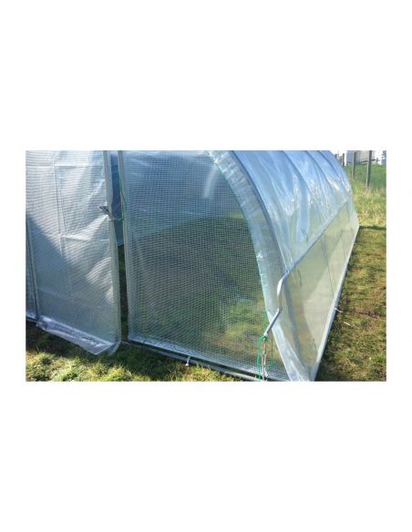 SERRES TONNEAU - Serre tunnel de jardin "Cabriolet " - 3.70 x 4.50 m - 1 porte