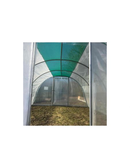 SERRES TONNEAU - Serre tunnel de jardin "Cabriolet " - 3.70 x 4.50 m - 2 portes