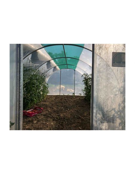 SERRES TONNEAU - Serre tunnel de jardin "Cabriolet " - 3.70 x 4.50 m - 2 portes