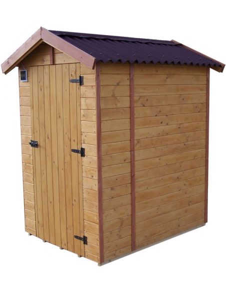 HABRITA - Abri WC en bois massif avec plancher - 1.35 m²