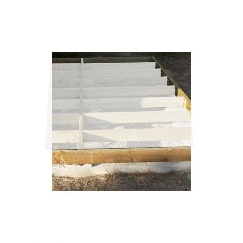 HABRITA - Kit soubassement garage VE 6262 et abri supérieur à 20 m² d'épaisseur 42 mm ou 60 mm 