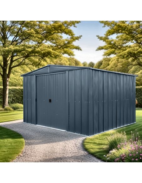 SHELTER LOGIC - Abri de jardin métal Spacemaker Apex toit 2 pentes - 8.50 m²