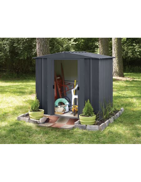 SHELTER LOGIC - Abri de jardin métal Spacemaker Apex toit 2 pentes - 2.50 m²