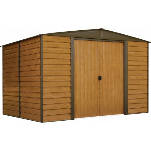 SHELTER LOGIC - Abri de jardin métal Arrow Woodridge toit 2 pentes - 6.9 m²