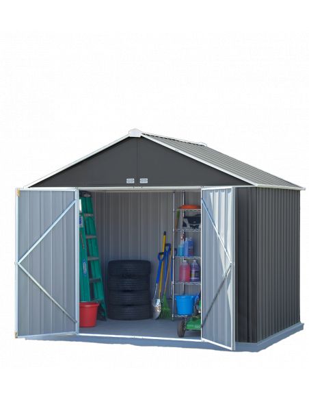 SHELTER LOGIC - Abri de jardin métal Arrow Ezee toit 2 pentes - 6.60 m²