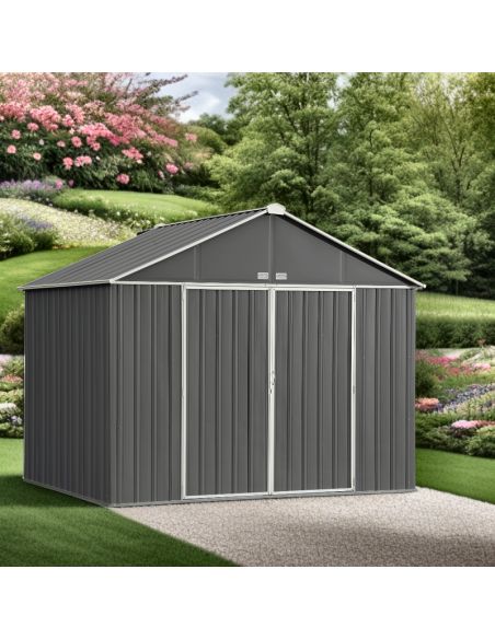 SHELTER LOGIC - Abri de jardin métal Arrow Ezee toit 2 pentes - 6.60 m²