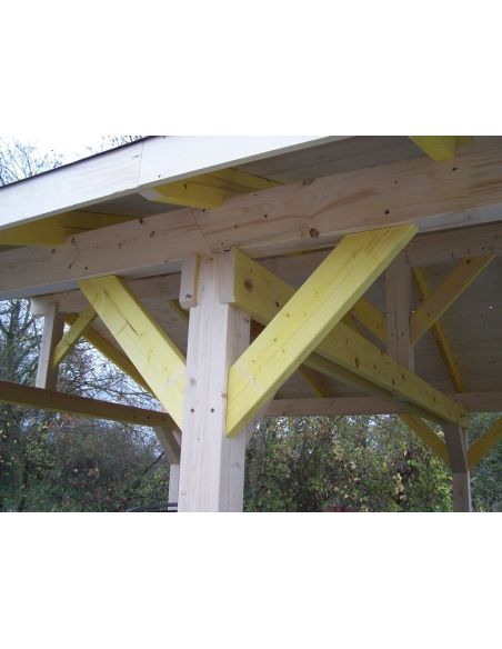 HABRITA - Carport double pente avec couverture bardeau - 22.85 m²