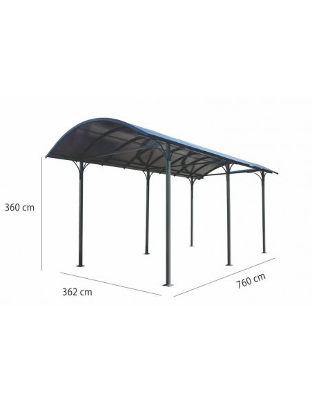 HABRITA - Carport en aluminium - 27.51 m²