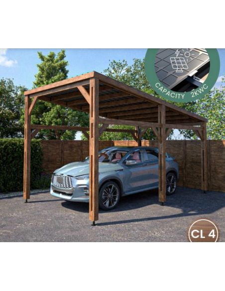 CERLAND - Carport Elio traité autoclave - 15 m²