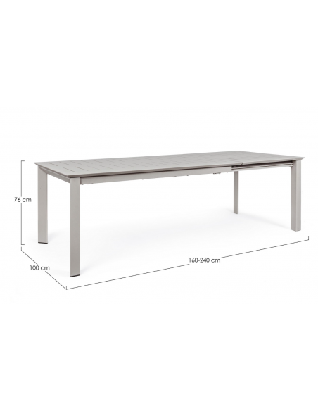 BIZZOTTO - Table de jardin extensible KONNOR - Rastin