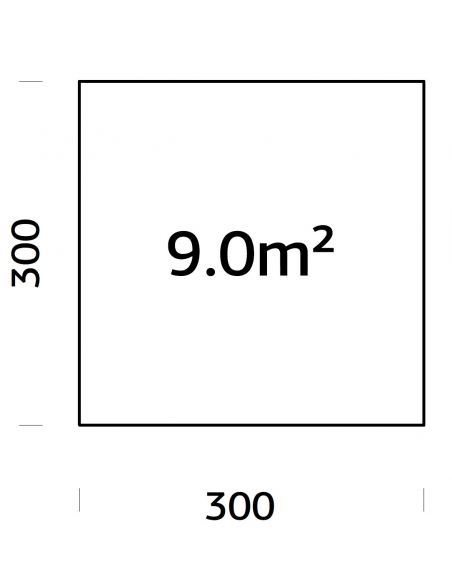 PALMAKO - Kit de fondation 3 x 3 mètres