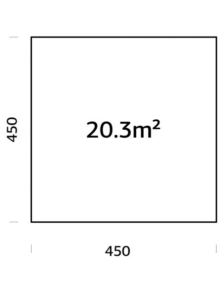 PALMAKO - Kit de fondation 4.5 x 4.5 mètres