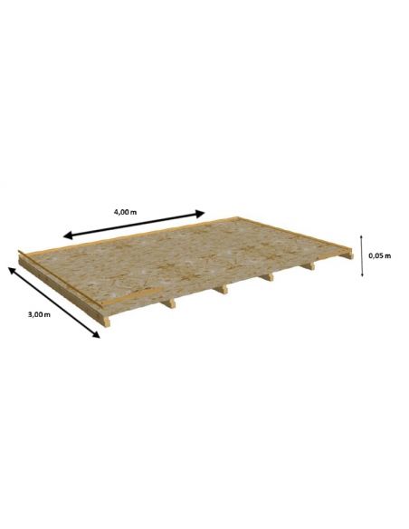 HABRITA - Plancher pour abri de jardin BA 4030.02 N