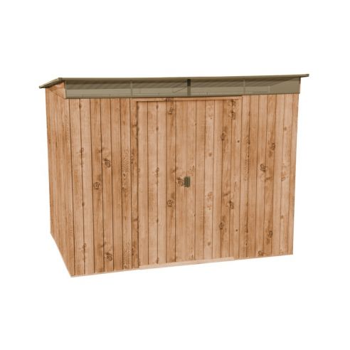 DURAMAX - Abri de jardin Woodgrain métal imitation bois - 4.84 m²