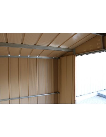 DURAMAX - Abri de jardin Woodgrain métal imitation bois - 4.75 m² 