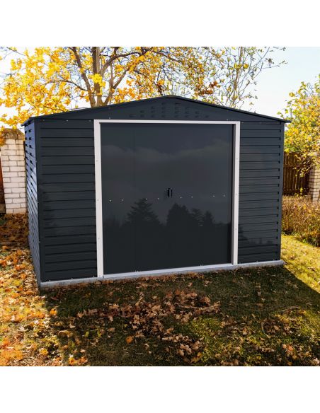 DURAMAX - Abri de jardin métal Alpine - 8.63 m²