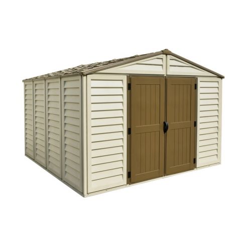 DURAMAX - Abri de jardin PVC Woodstyle - 10.56 m²