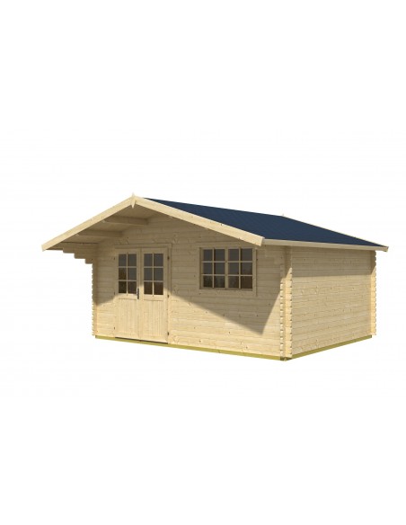 Abri de jardin Norderney 11.7 m² en bois 40 mm - SERRES-ET-ABRIS.