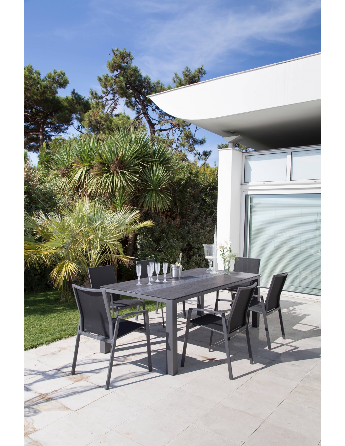  Fauteuil  de jardin palma  aluminium Proloisirs