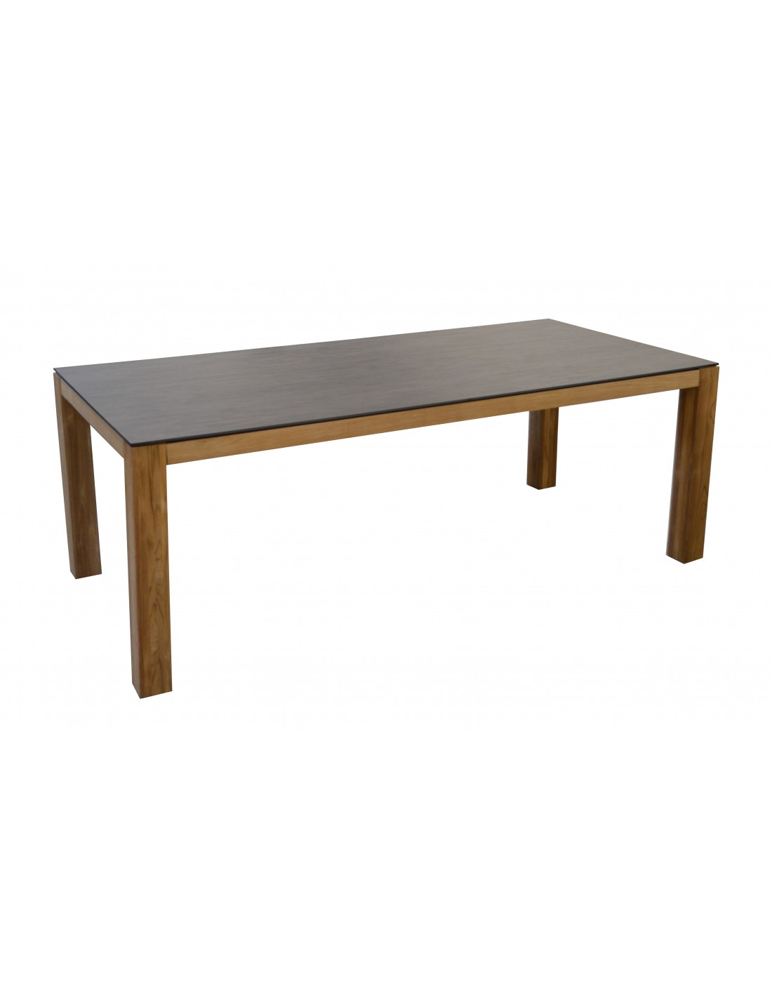 Table de jardin Asola en teck et plateau HPL Trespa  Oc o