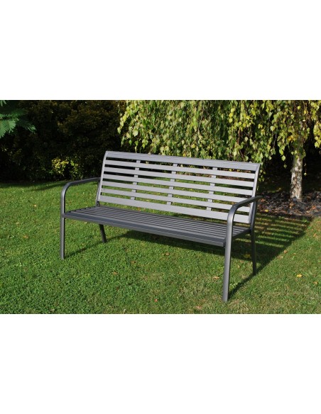 Achat CREADOR - Banc de jardin MARTA 3 places - Aluminium - Anthracite