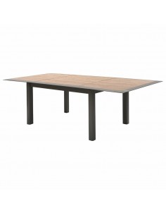 Table extensible Allure 10 places - Aluminium et HPL miel - Hespéride