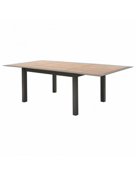 Table extensible Allure 10 places - Aluminium et HPL miel - Hespéride