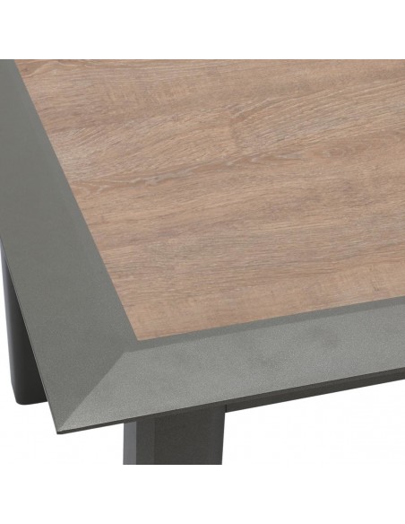 Table extensible Allure 10 places - Aluminium et HPL miel - Hespéride