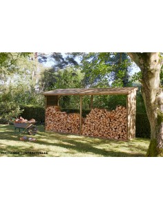 FOREST STYLE - Abri bûches Memphis XXL traité autoclave 