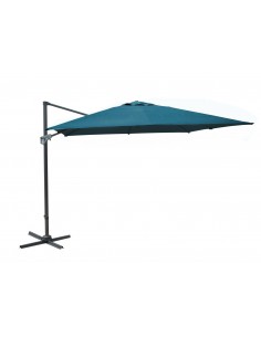 Parasol déporté NH 3x3 m bleu inclinable - Proloisirs