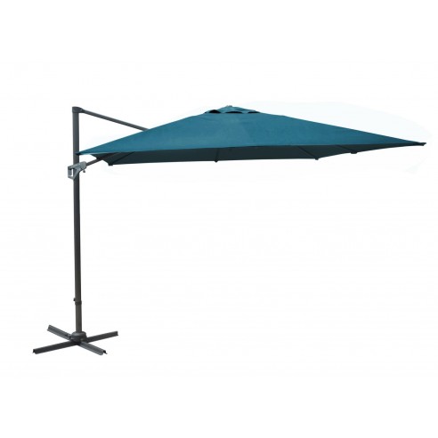 Parasol déporté NH 3x3 m bleu inclinable - Proloisirs