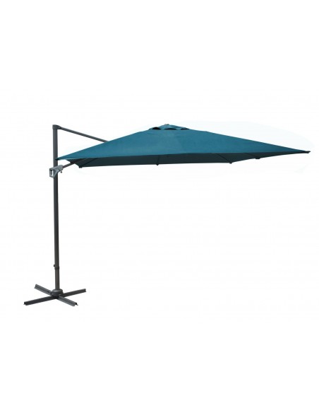 Parasol déporté NH 3x3 m bleu inclinable - Proloisirs