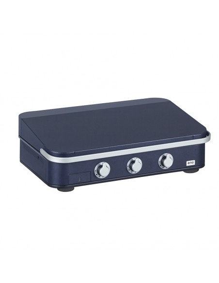 Plancha à gaz Enosign 80 bleu navy avec capot