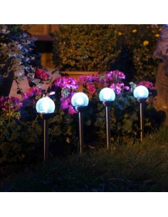 SYLVANIA GIZMO Lampe LED solaire, type sol, lampe d'extérieur à piquet pour  éclairage de jardin, lanterne PIR avec piquet de terre, 345 lumens, IP54