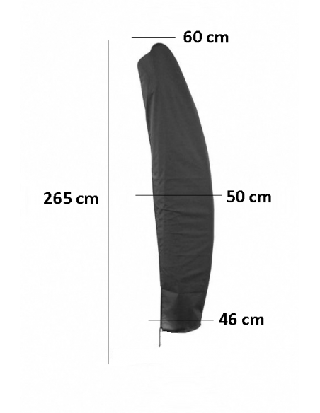 Housse de Parasol déporté en polyester 3.50 3x3 ou 3x4 m - Proloisirs.